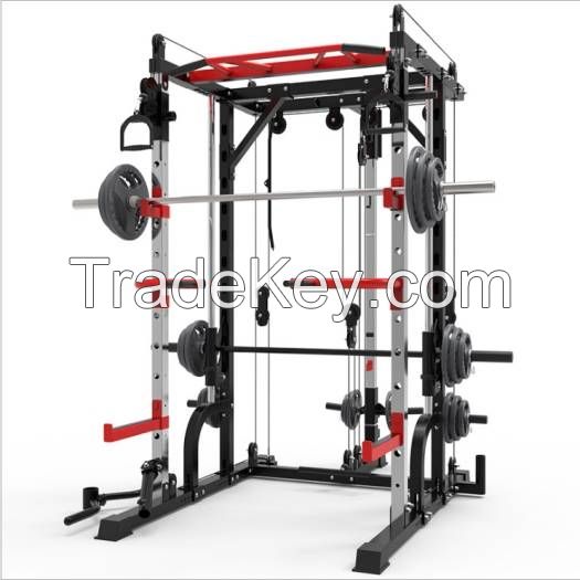 High Quality manufacturer home gym workout machine Multi-function Power Rack Smith Machine Squat Rack