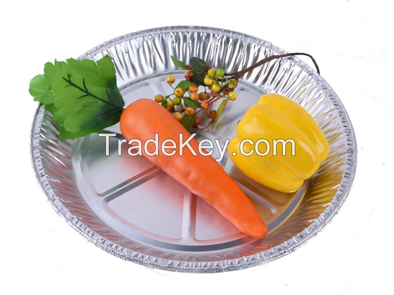 9 Inch Round Tin Foil Pans with Clear Plastic Lids