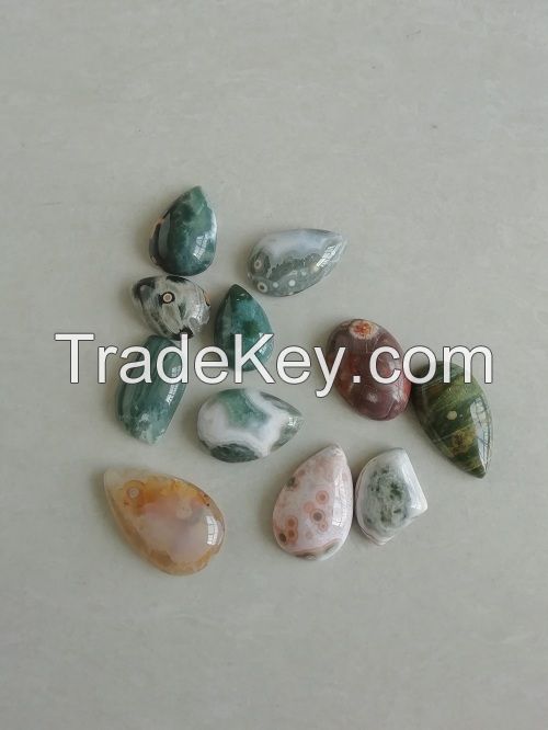 WHOLE SALE Amazing various shapes Ocean Jasper with beautiful druzy