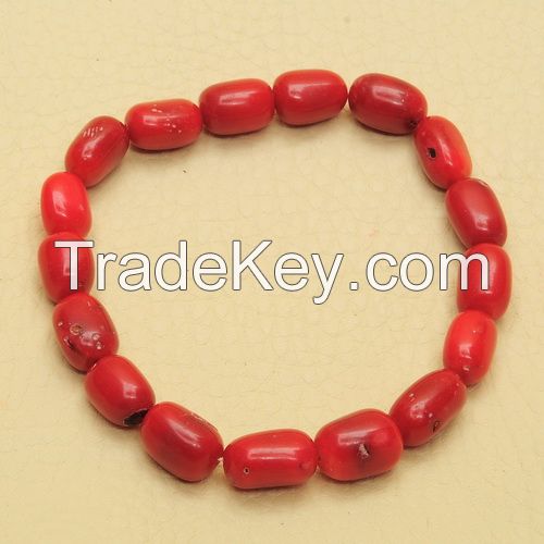 Natural bamboo coral necklace