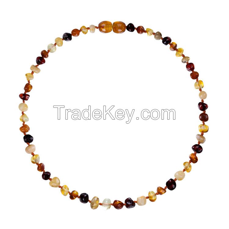 Natural Baltic Amber Necklace for Baby Adult 100% Real Irregular Baroq