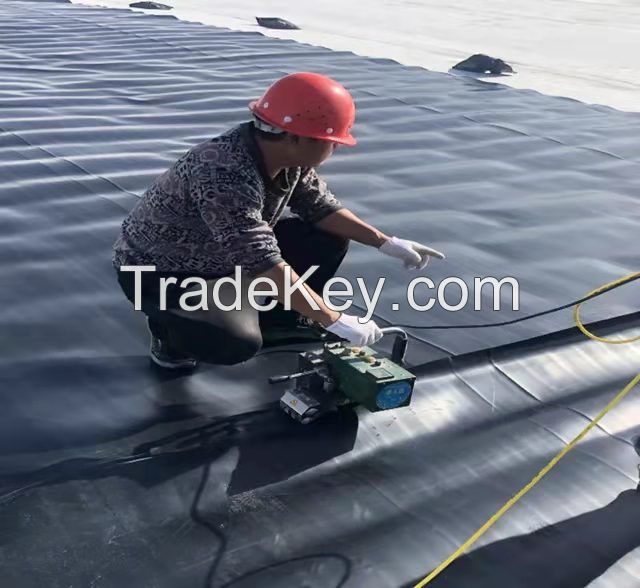 0.35mm 0.5mm 0.75mm 1mm 1.5mm 2mm 3mm geomembrane for pond ,landfill,fish farming aquaculture liner