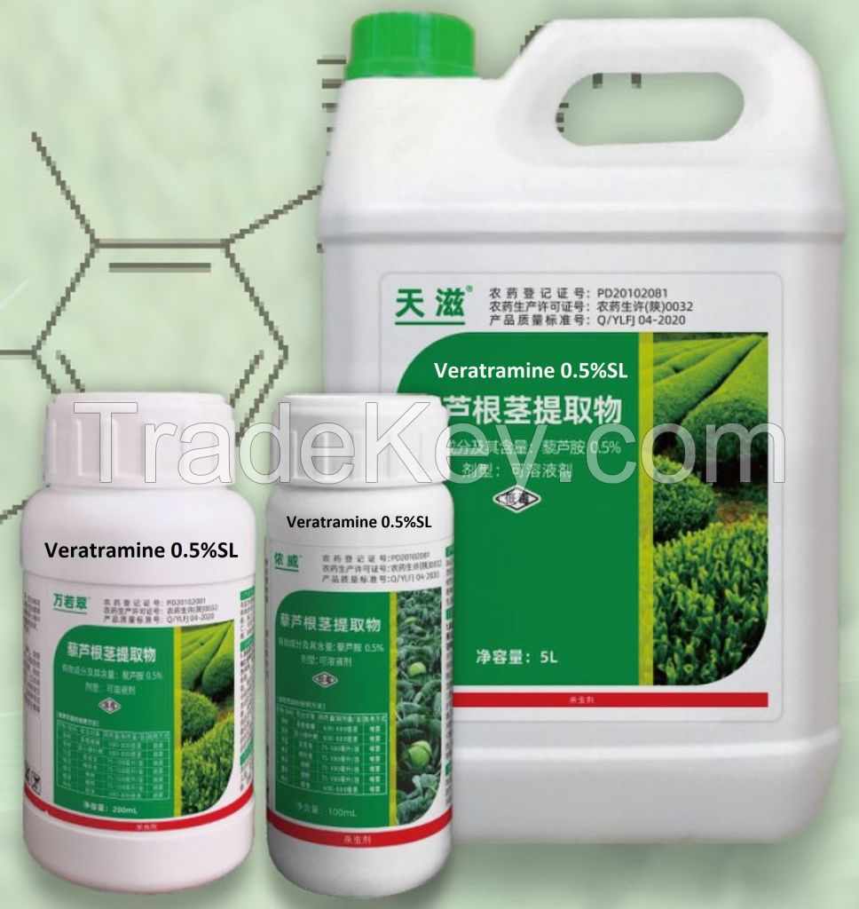 Natural Herb Extracts Bio Pesticide CAS 60-70-8 Veratramine 0.5%SL and 1.0%TK for organic agriculture