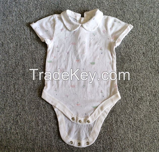 100%cotton baby's short sleeve romper