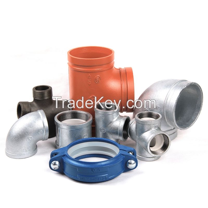 Grooved Fittings, Ductile Iron Pipe Fittings for Fire Fighting System