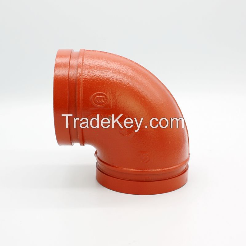 Grooved Fittings, Ductile Iron Pipe Fittings for Fire Fighting System