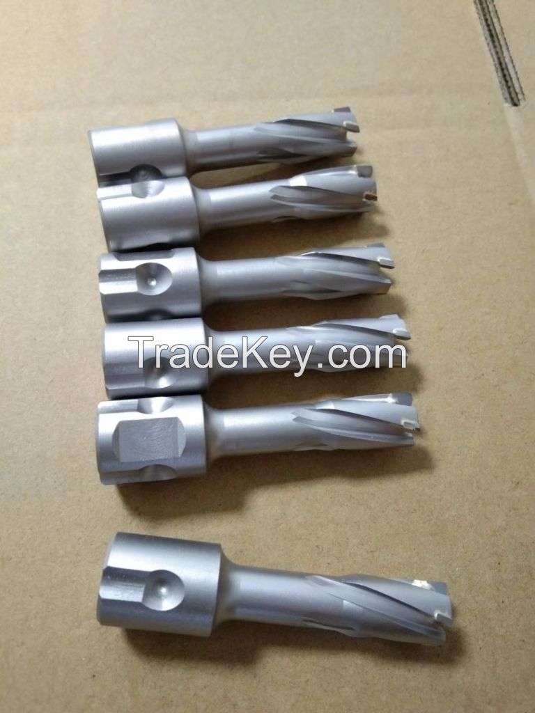 Carbide tipped magnetic core drill bit 