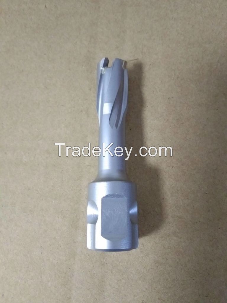 Carbide tipped magnetic core drill bit 