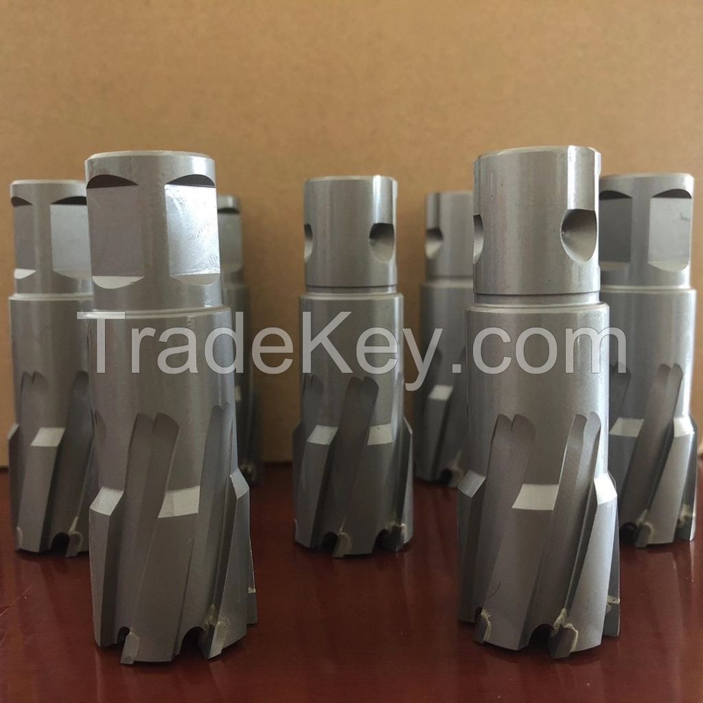 Carbide tipped magnetic core drill bit 