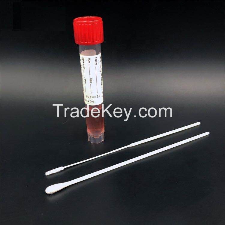 Lab covid 19 nasal test swab cotton in bud