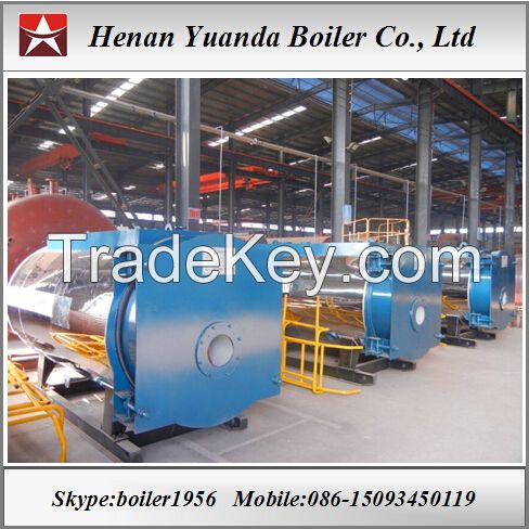 Oil fired steam boiler