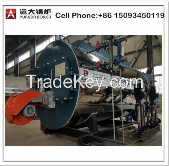 Oil fired steam boiler