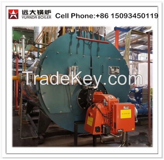 Oil fired steam boiler