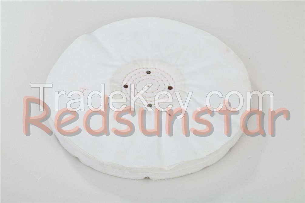 sewn cotton cloth aluminum surface dirt removing polishing buffs