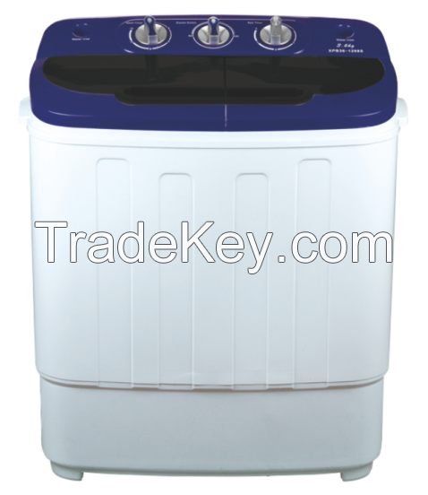 Twin-top semi-automatic washing machine