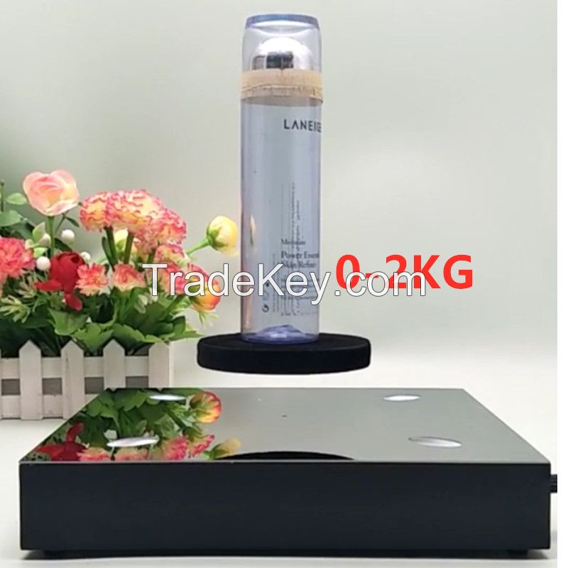 magnetic levitation floating bottom 2kg 1kg bottle shoes display stand for advertisement