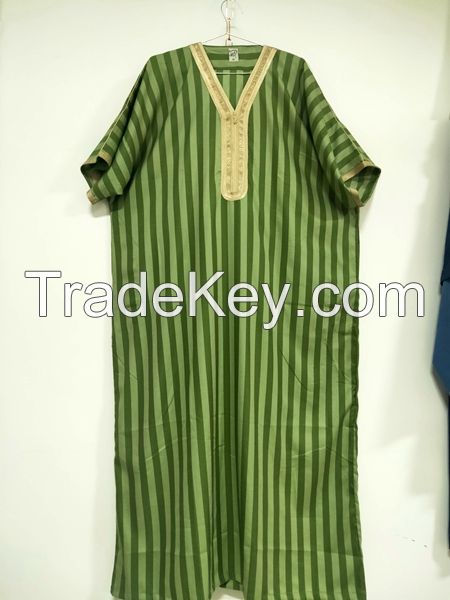 Islamic Mens Maxi Dress Muslim Arab Kaftan Jalabiya