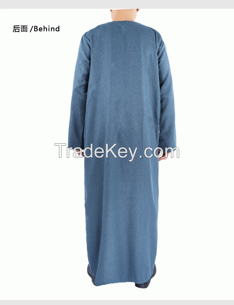 6 Color Cotton Mens Morocco Robe 