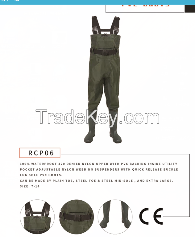 PVC chest wader  rain boot