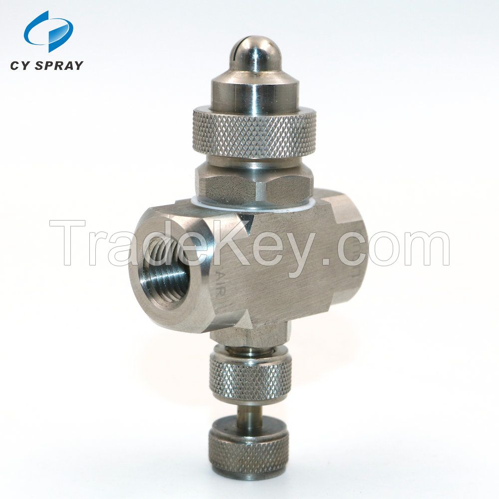 Stainless Steel Air Atomizing Nozzle air water mixing nozzle Two-Fluid Mixing Nozzle