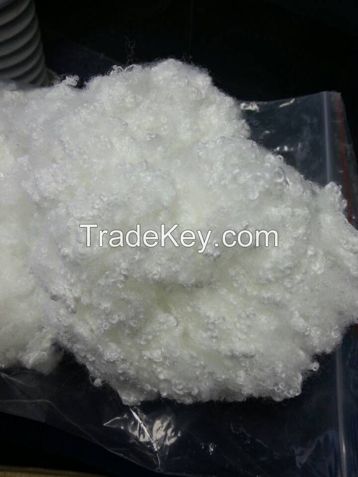 0 .9 / 32 - Siliconised - Recycled Polyester Staple Fiber Polyester Black 3D / 64 MM White SDOB 6D and 15 D 