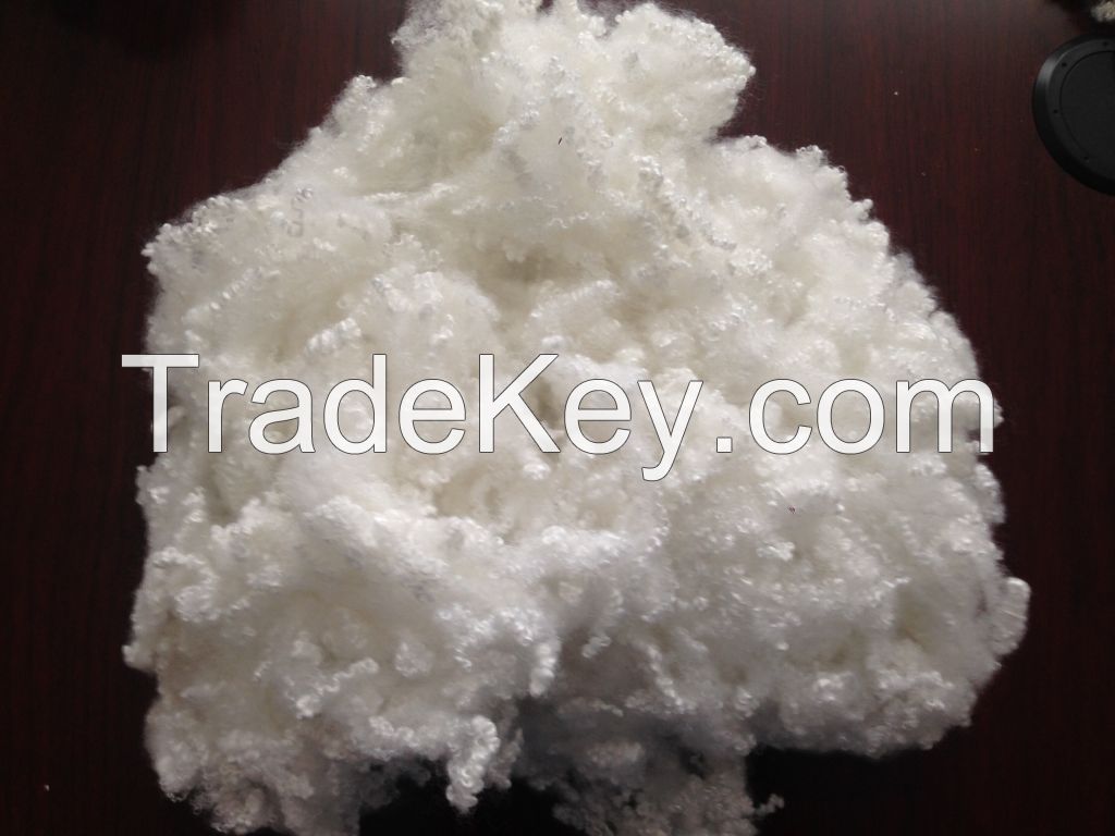 0 .9 / 32 - Siliconised - Recycled Polyester Staple Fiber Polyester Black 3D / 64 MM White SDOB 6D and 15 D 