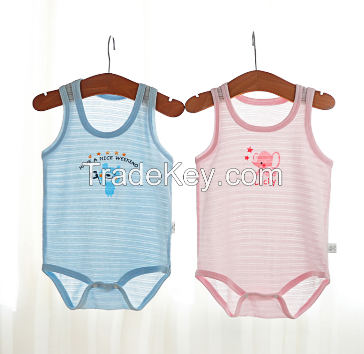 sleeveless baby bodysuit/sleeveless onesies/baby clothes