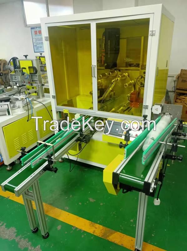 Multi color cup automatic  screen printing machine for paper plastic cups