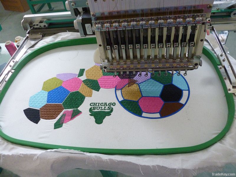 Single Head Embroidery Machine/cap embroidery machine/flat embroidery machine