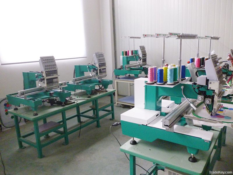 Single Head Embroidery Machine/cap embroidery machine/flat embroidery machine