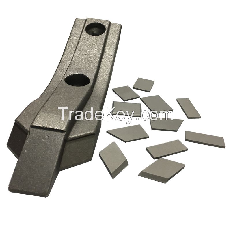 tungsten carbide brazed tips for agriculture