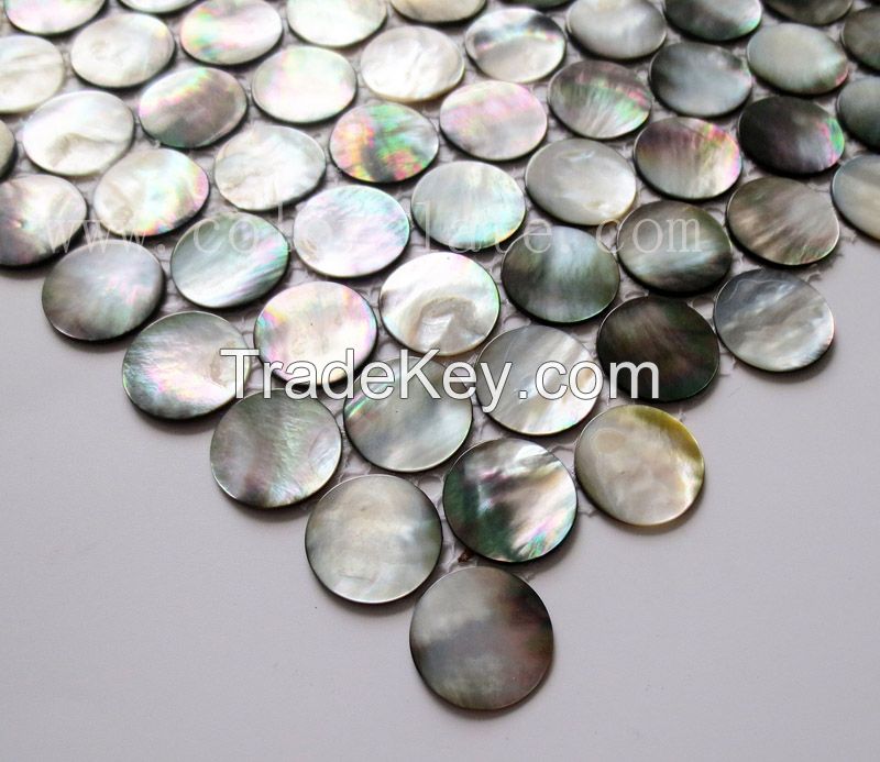 100% natural black square shape lip sea shell mosaic tile on mesh for interior wall decoration