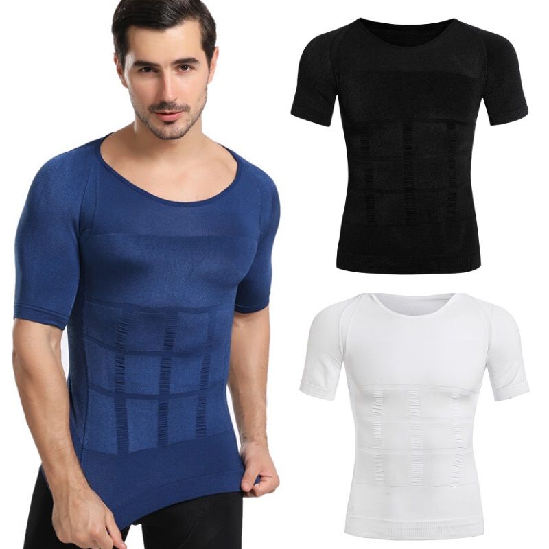 Men's Slimming Body Shaper Compression Slim Fit Shapewear Undershirts