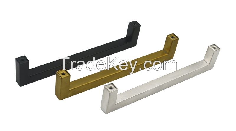 Modern square stainless steel cabinet wardrobe kitchen cupboard pull handles for USA, UK, France