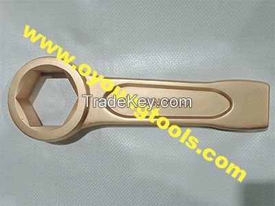 Non-Sparking Safety Tools Striking Wrench Box End 70mm Copper Beryllium ATEX