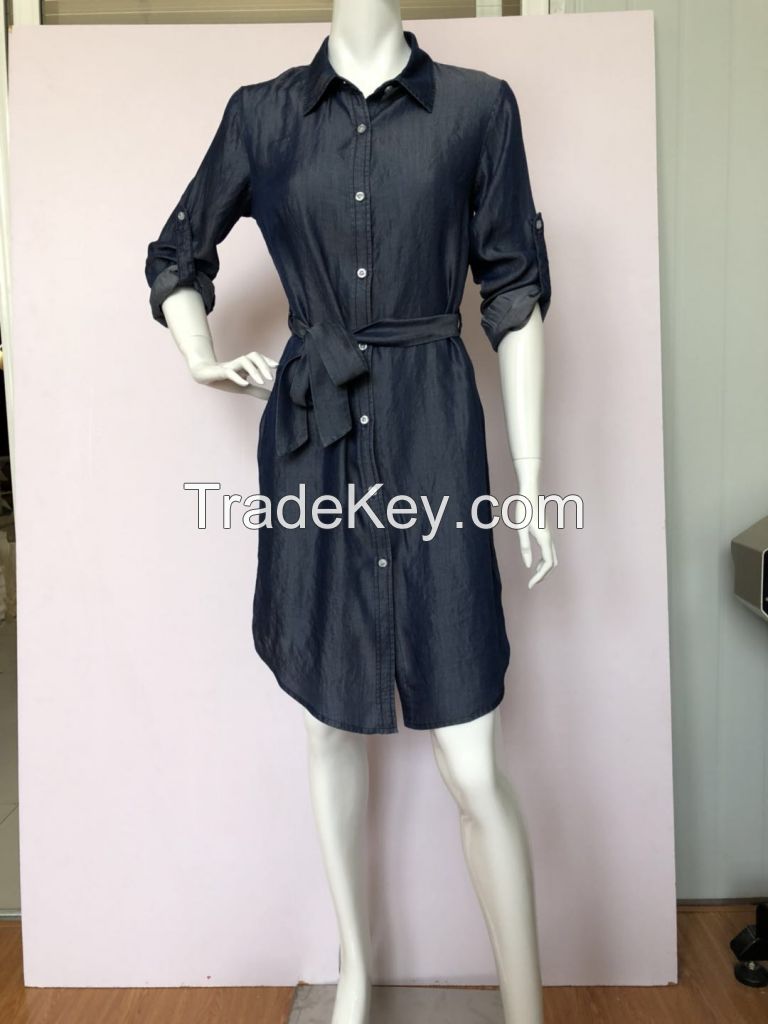 SUPPLY LADIES' WOVEN SHIRT DRESS