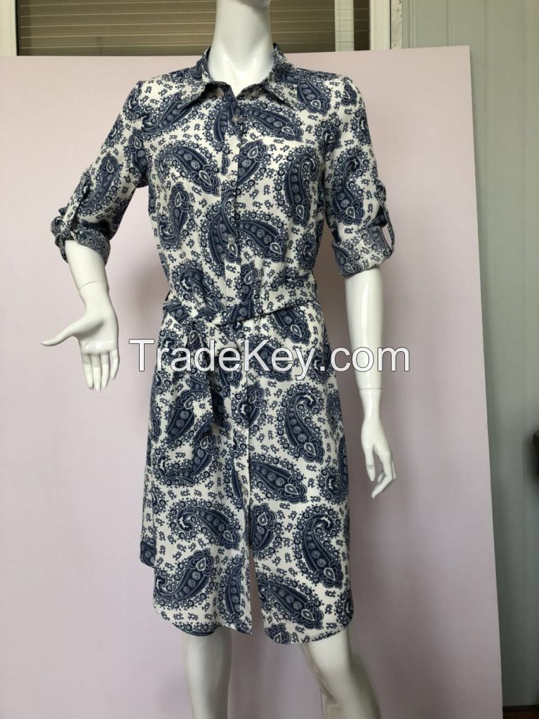 SUPPLY LADIES' WOVEN SHIRT DRESS