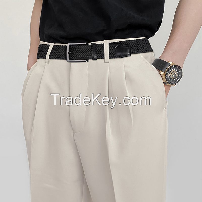 Good Quality Mens Women Elastic Knitted Belt 