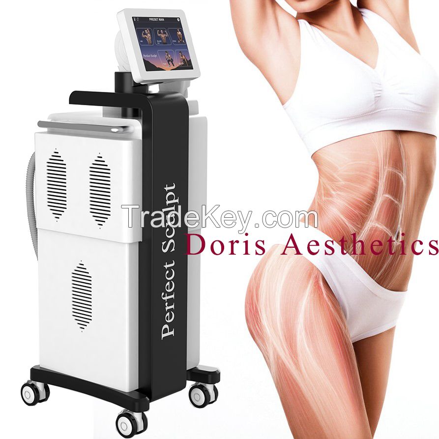 Doris Aesthetics Perfect Sculpt Hiemt EMS Sculpting Build Muscle and Burn Fat High Intensity Focused Electromagnetic Technology Teslasculpt Emslim Body Shaping Machine