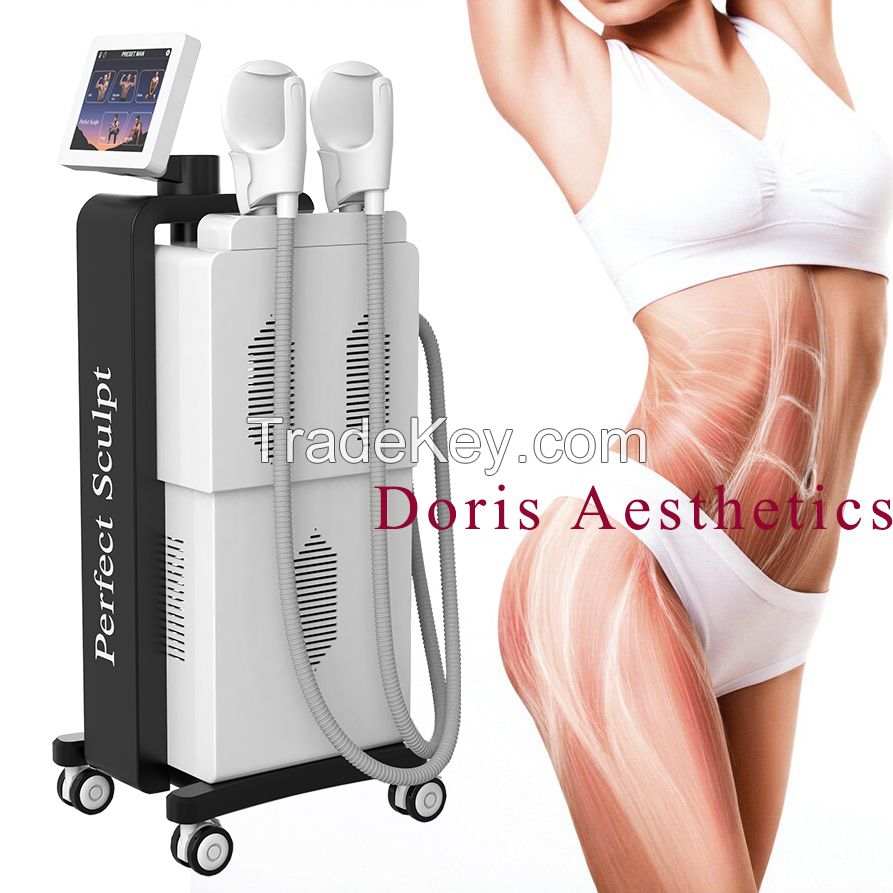 Doris Aesthetics Perfect Sculpt Hiemt EMS Sculpting Build Muscle and Burn Fat High Intensity Focused Electromagnetic Technology Teslasculpt Emslim Body Shaping Machine