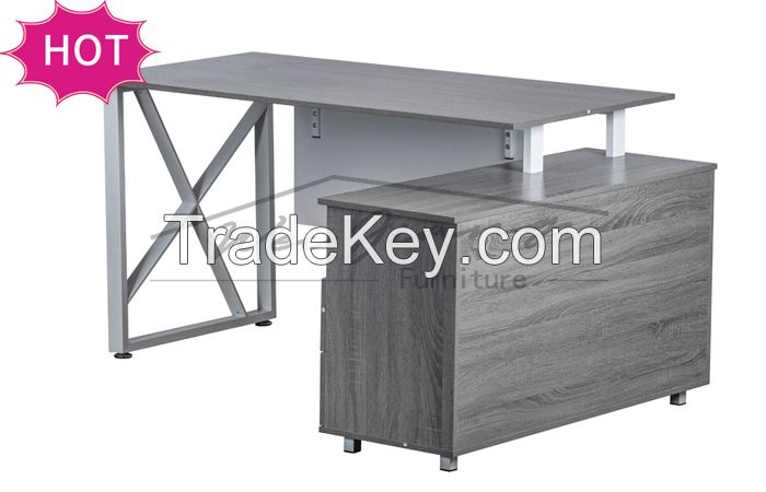 Wooden L Shaped Office Furniture Office Table for Sale
