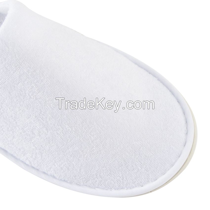 China Manufacturer Terry Cloth Fabric Disposable Slippers for Hotel