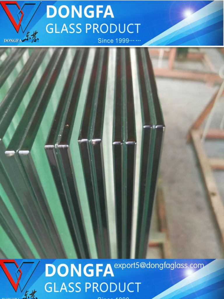 Clear/ultra clear toughened laminated glass for building