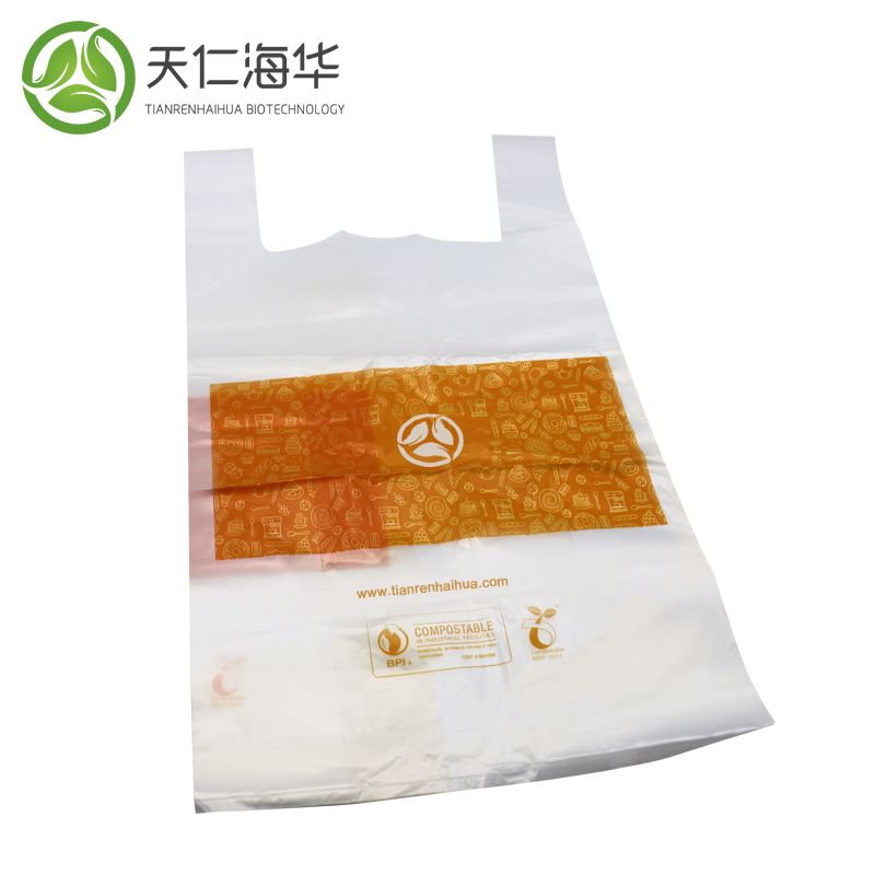 eco-friendly 100% biodegradable and compostable carry bags for shopping