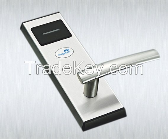 stainless steel case electronic card key RFID access control hotel door lock