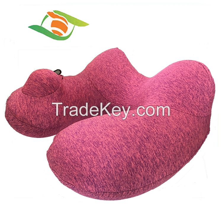 Colorful Inflatable Travel Pillow Custom Brand Air Pillow for Amazon