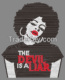 Black Girl Rock hotsale rhinestone transfer