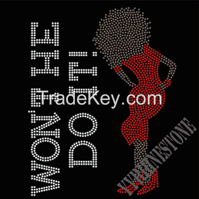 Black Girl Rock hotsale rhinestone transfer