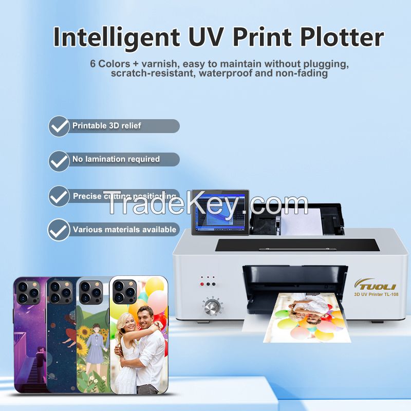 TUOLI TL-108 Smart 3D Embossed UV Inkjet Printer Machine