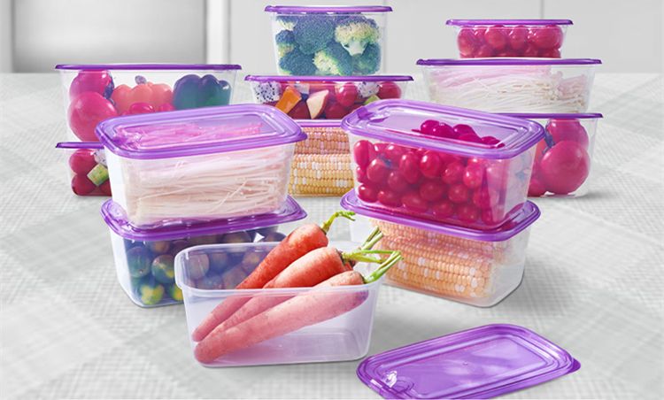 Thin Wall Refrigerator Microwave Safe Preservation Vacuum Seal Food Storage Container Plastic Crisper Box Set, Lunch Box, China Ware, Plastic Tupper Box, Pop Grain Clear Dry Bpa Free Plastic Airtight Microwave PP Kitchen Box, Food Storage Container Set Wi